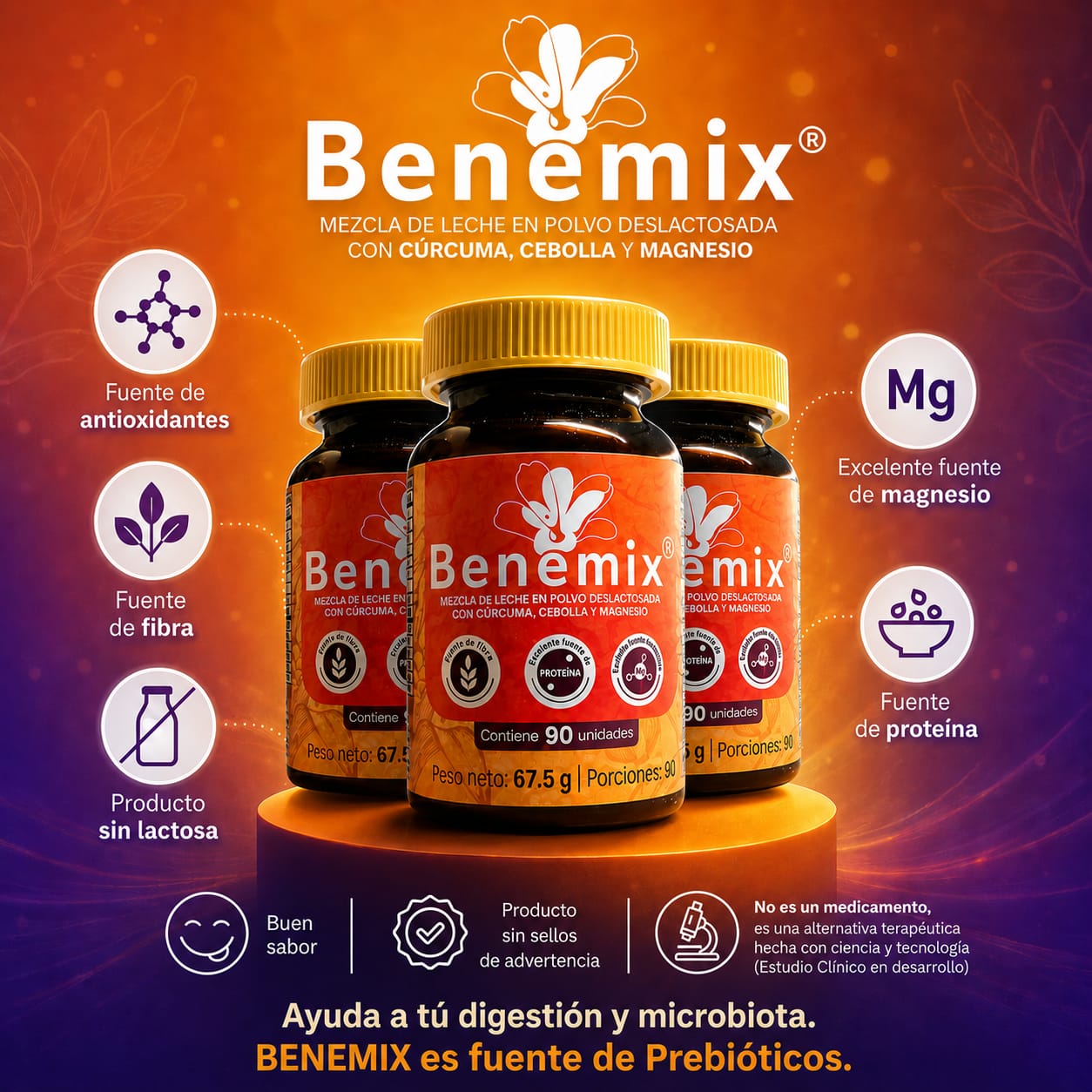 Benemix Pack por 3 Frascos (10% Descuento)